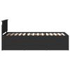 vidaXL Daybed with Drawer Manual Black 90 x 200 cm Engineered Wood