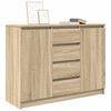 vidaXL Sideboard with Drawers Sonoma Oak 100.5x35x76 cm Engineered Wood