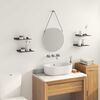 vidaXL Floating Shelf Wall-mounted 4 pcs Black 30 x 18 x 2.5 cm Steel