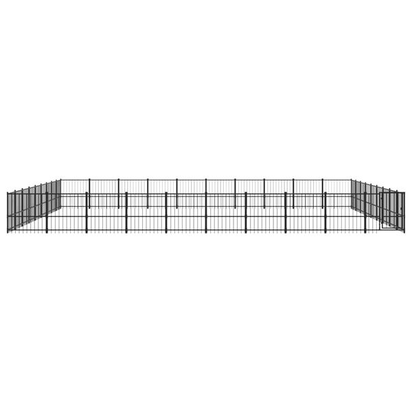 vidaXL Outdoor Dog Kennel Steel 84.68 m&sup2;