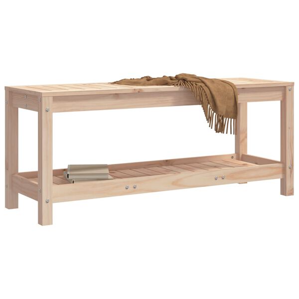 vidaXL Garden Bench 108x35x45 cm Solid Wood Pine