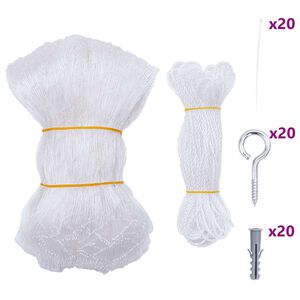 vidaXL Cat Net Transparent 4x3 m Nylon