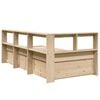 vidaXL Bookcase Bed without Mattress 90x190cm Solid Wood Pine