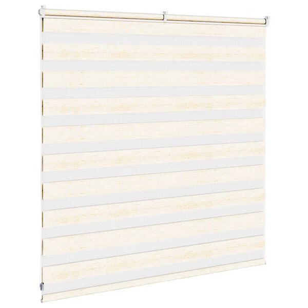 vidaXL Zebra Blind Marble Beige 140x100 cm Fabric Width 135.9 cm Polyester