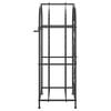 vidaXL Wine Rack for 33 Bottles Black 45x36x100 cm Wrought Iron
