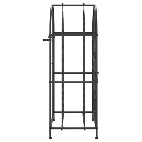 vidaXL Wine Rack for 33 Bottles Black 45x36x100 cm Wrought Iron