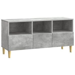 vidaXL TV Cabinet Concrete Grey 102 x 34.5 x 50 cm Engineered Wood