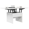 vidaXL Coffee Table White 55 x 54.5 x 45 cm Engineered wood