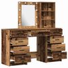 vidaXL Dressing Table 3 pcs Brown 40 x 41 x 135 cm Engineered wood