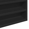 vidaXL Vitrine Cabinet Black 100x8.5x58 cm Engineered Wood