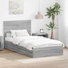 vidaXL Storage Bed Grey Sonoma 100 x 200 cm Engineered Wood