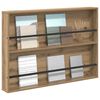 vidaXL Magazine Rack Artisan Oak 100 x 12 x 70 cm Engineered Wood