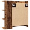 vidaXL Bathroom Mirror Cabinet Old Wood 62.5x20.5x64 cm Engineered Wood