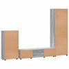 vidaXL TV Cabinet Set with Drawer FLORIN Grey Sonoma Engineered Wood