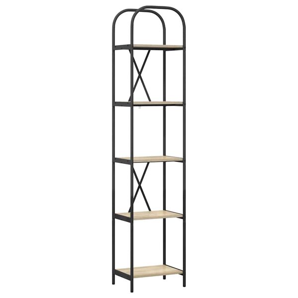 vidaXL Bookshelf Sonoma Oak 40 x 30 x 183 cm Engineered wood