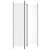 vidaXL 3-Panel Room Divider White 150x200 cm Fabric