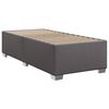 vidaXL Box Spring Bed with Mattress Grey 80x200 cm Faux Leather
