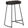 vidaXL Bar Stools 2 pcs Black 45x40x62 cm Solid Wood Mango