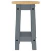 vidaXL Bar Stools 2 pcs Grey Solid Wood Pine