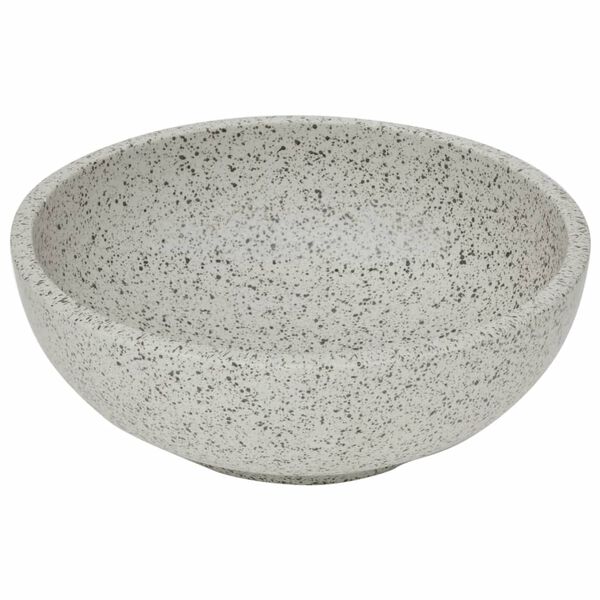 vidaXL Countertop Basin Grey Round Φ41x14 cm Ceramic