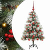 vidaXL Artificial Christmas Tree Green and white 120 cm