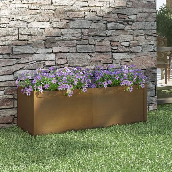 vidaXL Garden Planter Honey Brown 150x50x50 cm Solid Pinewood