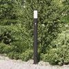 vidaXL Bollard Light with Sensor&Outlet 110 cm Stainless Steel IP44