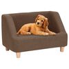 vidaXL Dog Sofa Brown 60x37x39 cm Linen