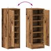 vidaXL Shoe Cabinet Artisan Oak 32x35x92 cm Engineered Wood
