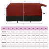 vidaXL Horse Blanket Bordeaux and Black 105 cm Polyester