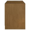 vidaXL TV Cabinet Honey Brown 104x33x41 cm Solid Pinewood
