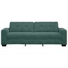 vidaXL Sofa Dark Green 221 x 80 x 80 cm Poly velvet