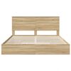 vidaXL Storage Bed with Drawer Sonoma Oak 180 x 200 cm Engineered Wood