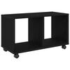 vidaXL End Table Black Oak 72 x 33 x 42.5 cm Engineered wood