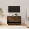 vidaXL TV Cabinet Smoked Oak 70x41x44 cm Engineered Wood