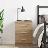 vidaXL Bedside Cabinet Artisan Oak 38x35x55 cm Engineered Wood