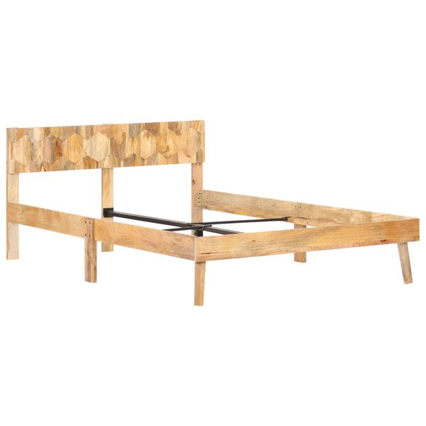 vidaXL Bed Frame without Mattress Solid Mango Wood 120x200cm