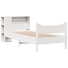 vidaXL Bed Frame without Mattress White 90x200 cm Solid Wood Pine