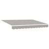 vidaXL Awning Retractable Light grey 3 x 2.5 m Polyester and metal