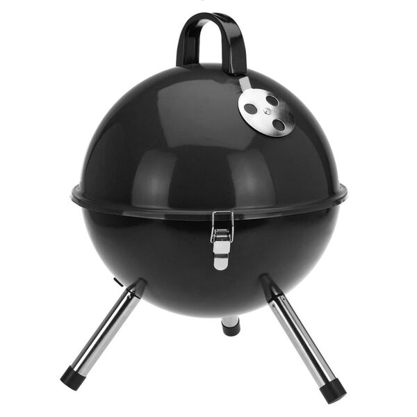 ProGarden BBQ Grill Ball Shape 31 cm Black