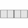 vidaXL Dog Gate 2 pcs Black 100 x 60 cm Galvanised Steel