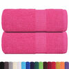 vidaXL Guest Towels "FROGN" 2 pcs Pink 30x50 cm 360 gsm