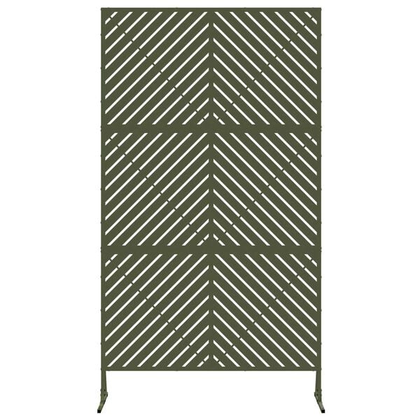 vidaXL Privacy Screen Olive 100 x 50 x 180 cm Steel