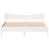 vidaXL Bed Frame without Mattress White 200x200 cm Solid Wood Pine