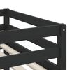 vidaXL Kids' Loft Bed without Mattress with Ladder Black 80x200 cm