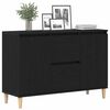vidaXL Sideboard with Drawer Black 102 x 35 x 60 cm Engineered wood
