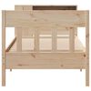 vidaXL Bookcase Bed without Mattress 75x190 cm Small Single Solid Wood Pine