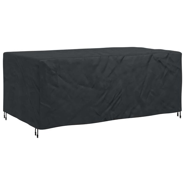 vidaXL Furniture Cover Plain Black 240 x 140 x 90 cm 600D