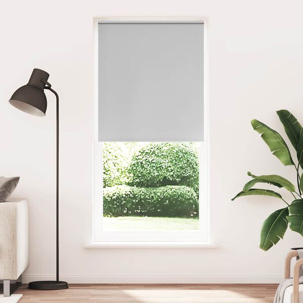 vidaXL Roller blind blackout 84.4x230 cm Fabric Width 80 cm grey