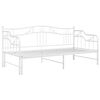 vidaXL Pull-out Sofa Bed Frame without Mattress White Metal 90x200 cm